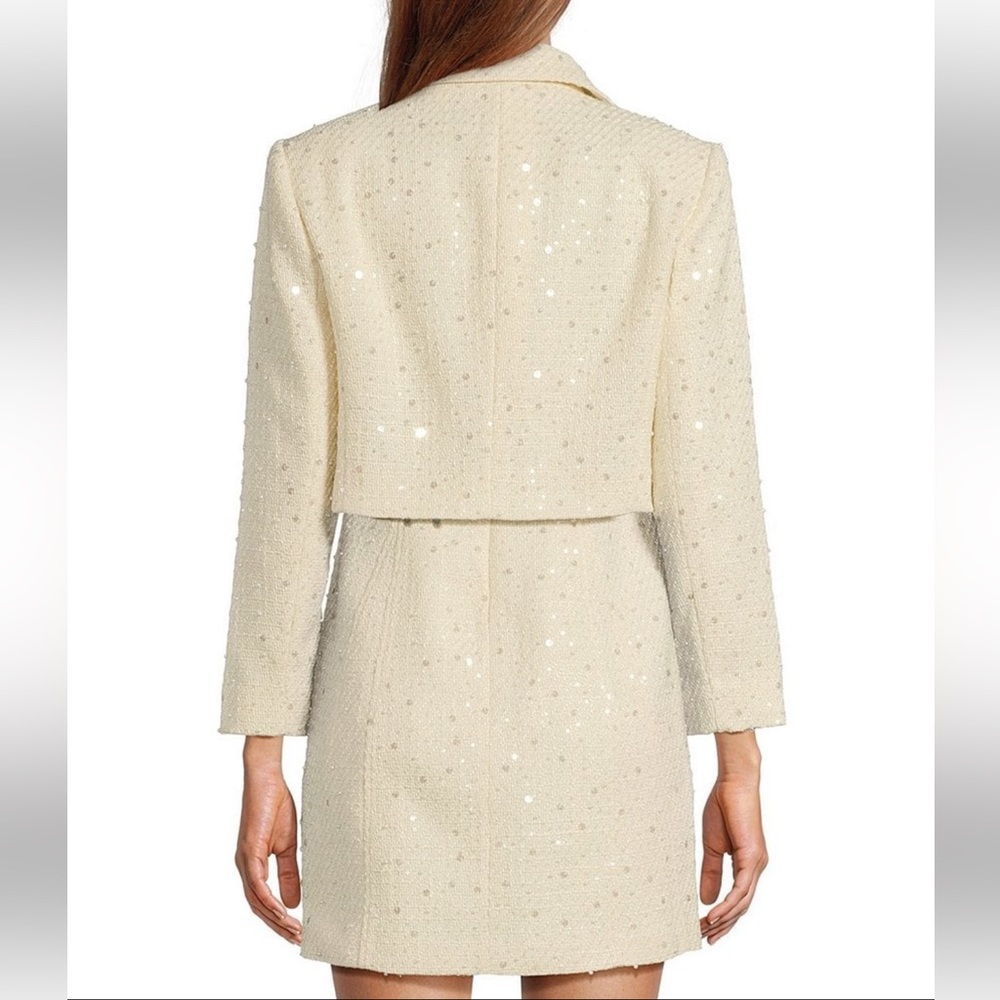 NWT Antonio Melani Rita Sequin Tweed Jacket Sz 14 - Picture 2 of 7